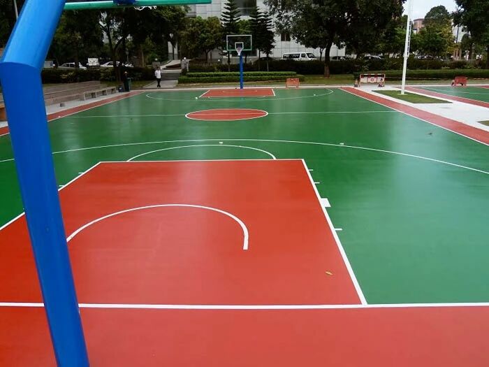 篮球场生产厂家 丙烯酸材料厂家球场地坪漆 塑胶球场